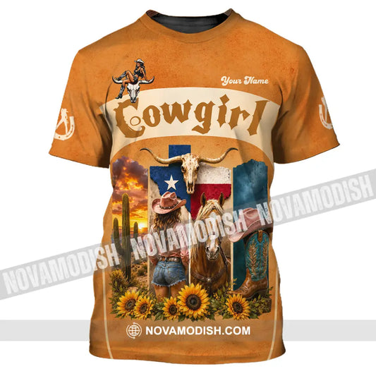 Women Shirt - Custom Cowgirl Shirt - T-Shirt / S - T-shirt