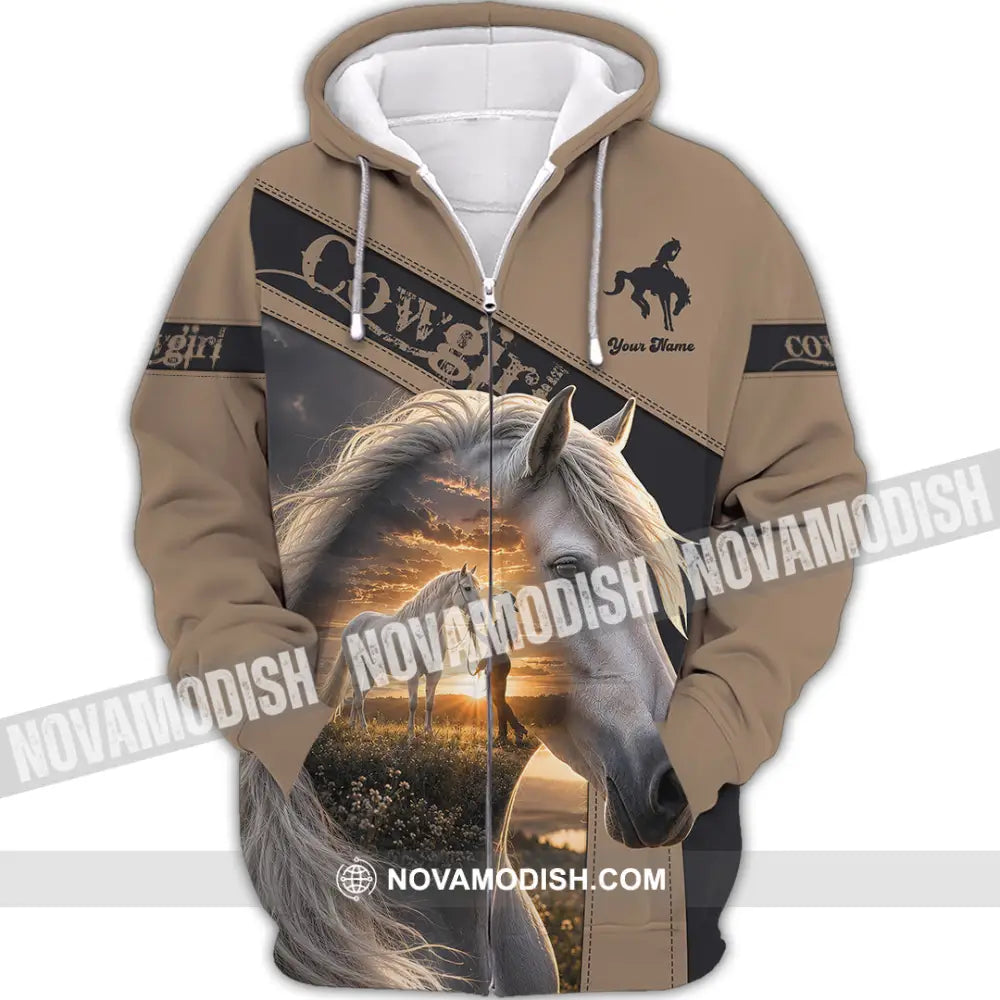 Women Shirt - Custom Cowgirl Shirt - Zipper Hoodie / S - T-shirt