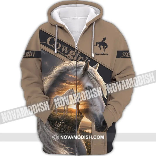 Women Shirt - Custom Cowgirl Shirt - Zipper Hoodie / S - T-shirt