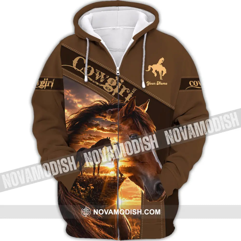 Women Shirt - Custom Cowgirl Shirt - Zipper Hoodie / S - T-shirt