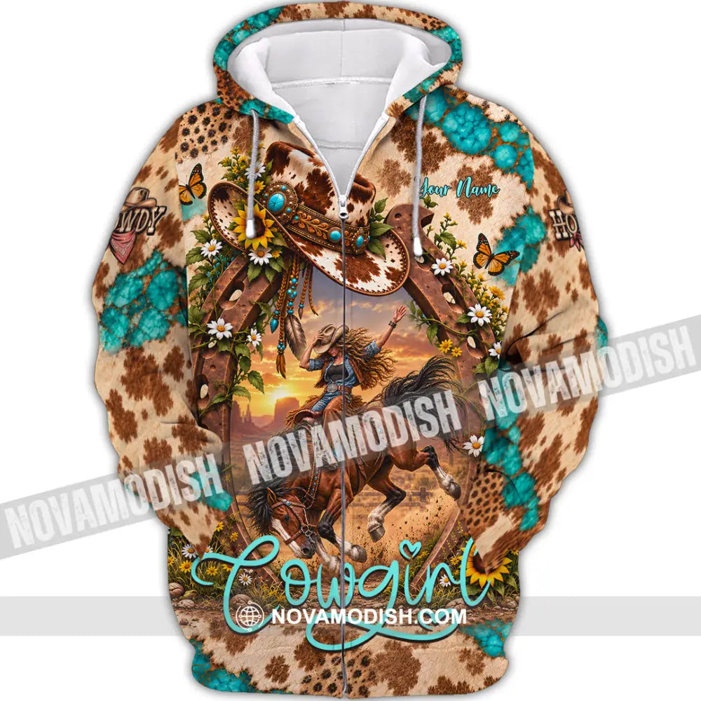Women Shirt - Custom Cowgirl Shirt - Zipper Hoodie / S - T-shirt
