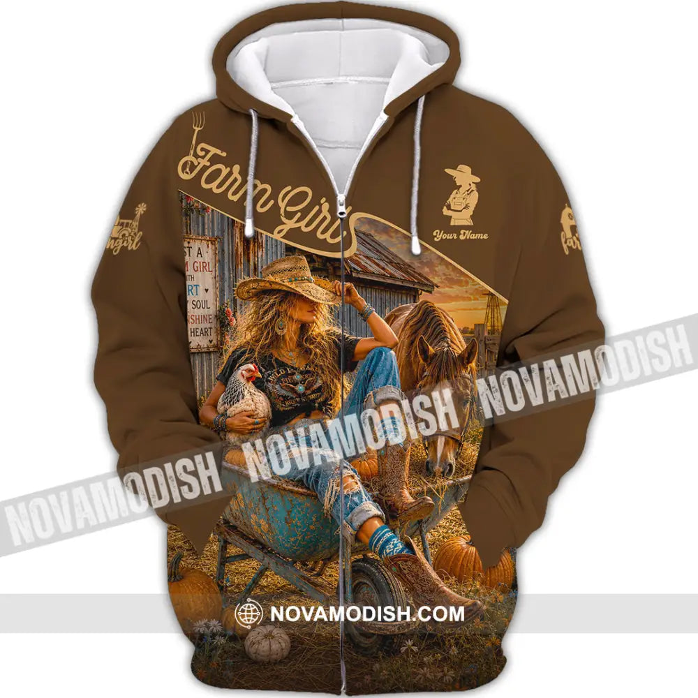 Women Shirt - Custom Cowgirl Shirt - Zipper Hoodie / S - T-shirt