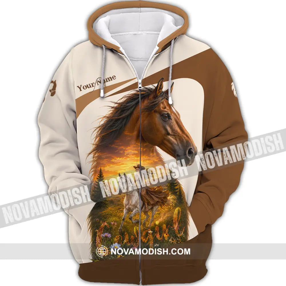 Women Shirt - Custom Cowgirl Shirt - Zipper Hoodie / S - T-shirt