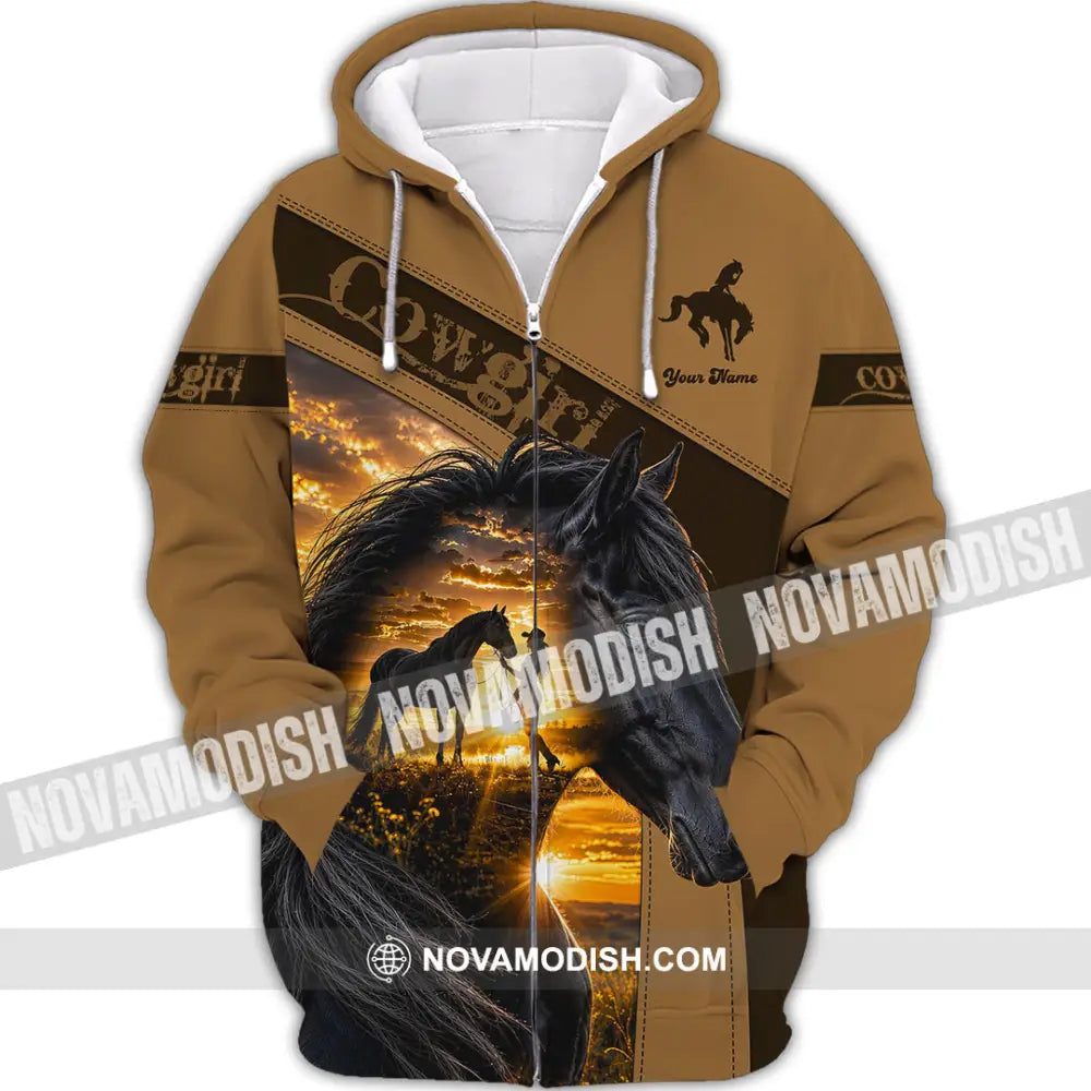 Women Shirt - Custom Cowgirl Shirt - Zipper Hoodie / S - T-shirt