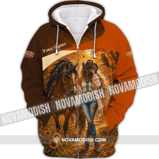 Women Shirt - Custom Cowgirl Shirt - Zipper Hoodie / S - T-shirt
