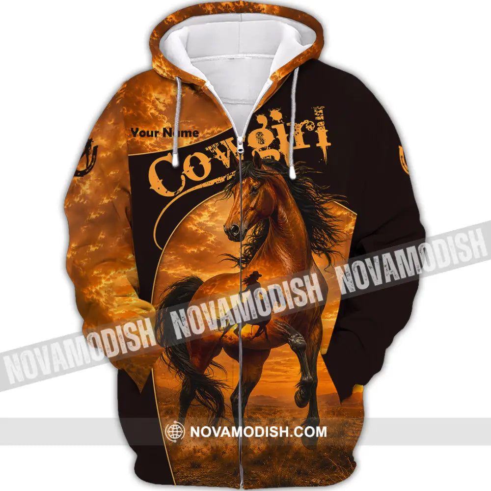 Women Shirt - Custom Cowgirl Shirt - Zipper Hoodie / S - T-shirt