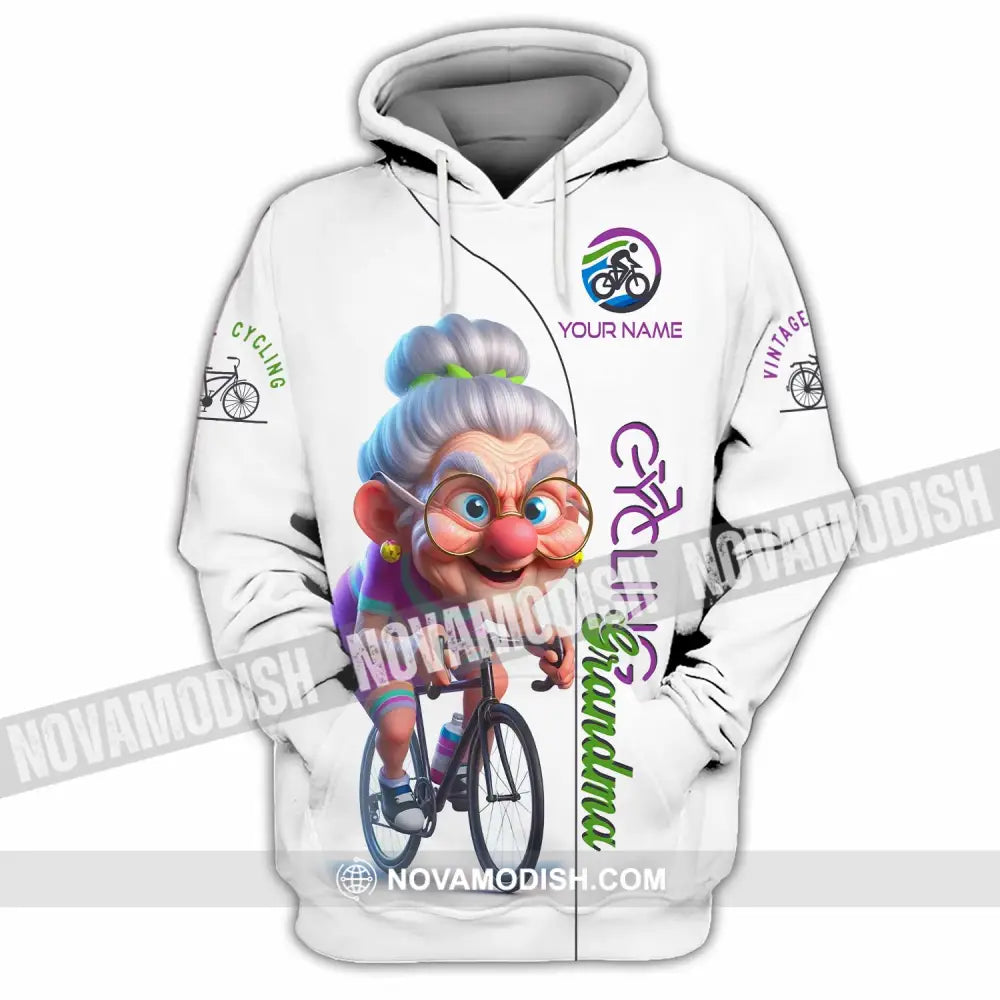 Women Shirt - Custom Cycling Grandma Sports Shirt Hoodie / S T-shirt