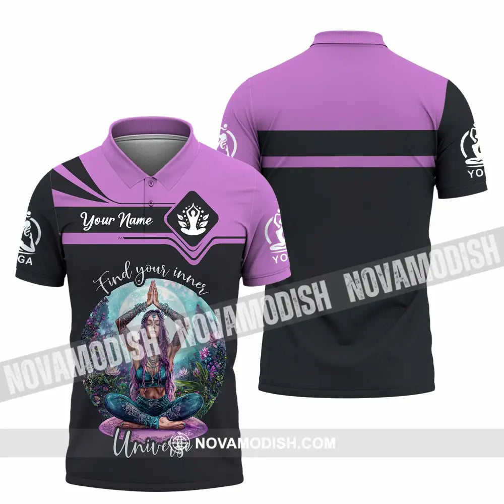 Women Shirt - Custom Find Your Inner Universe Yoga Shirt Polo Shirt / S T-shirt