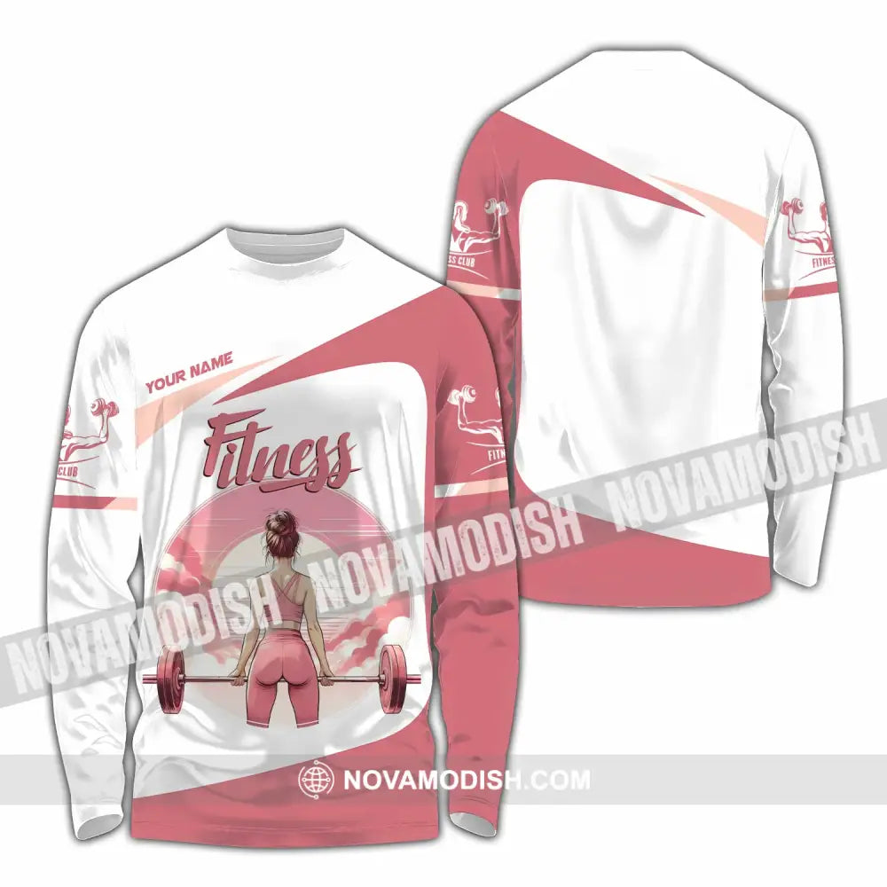 Women Shirt - Custom Fitness Lover Shirt Long Sleeve Shirt / S T-shirt