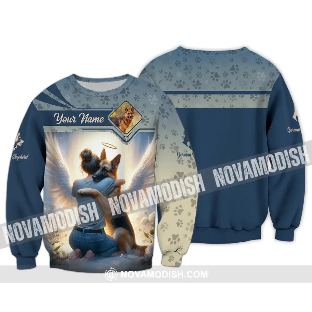 Women Shirt - Custom German Shepherd Shirt Long Sleeve / S T-shirt