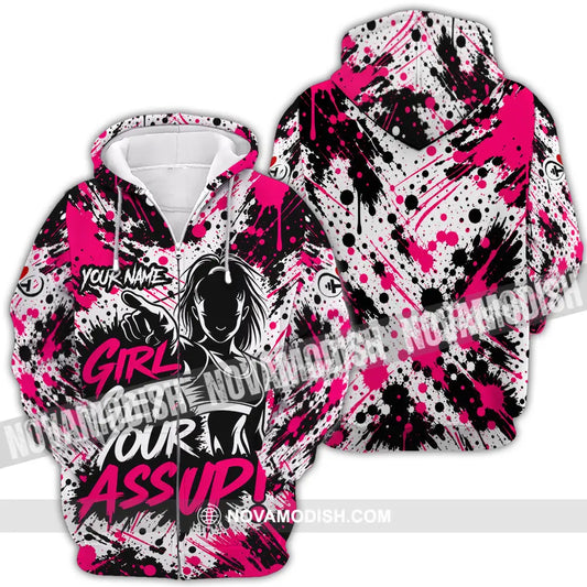 Women Shirt - Custom Girl Get Your Assup Shirt - Zipper Hoodie / S - T-shirt