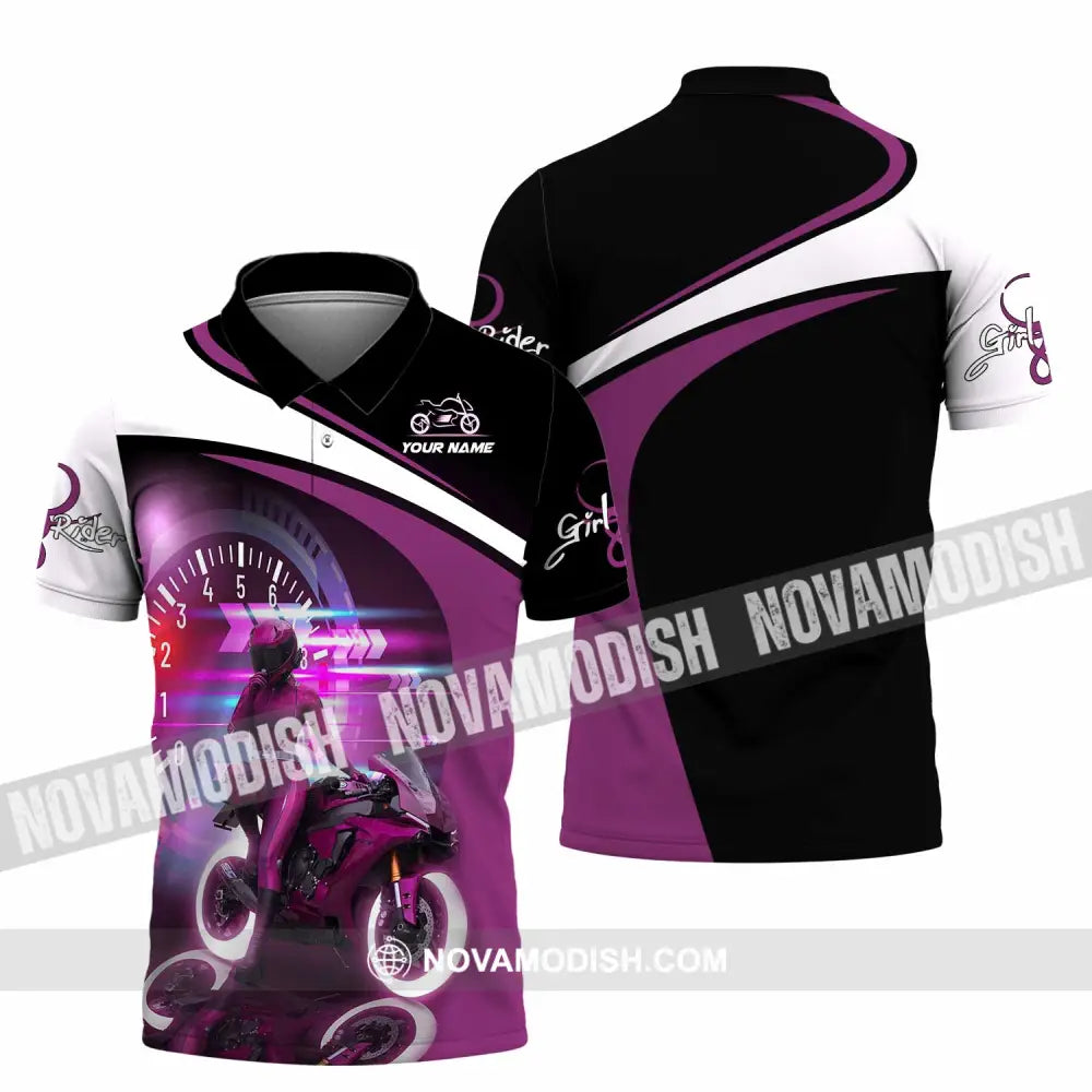 Women Shirt - Custom Girl Rider Shirt - Polo Shirt / S - T-shirt