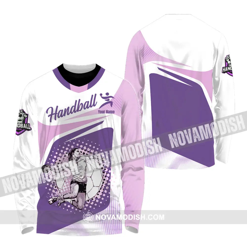 Women Shirt - Custom Handball 3D Shirt - Long Sleeve Shirt / S - T-shirt