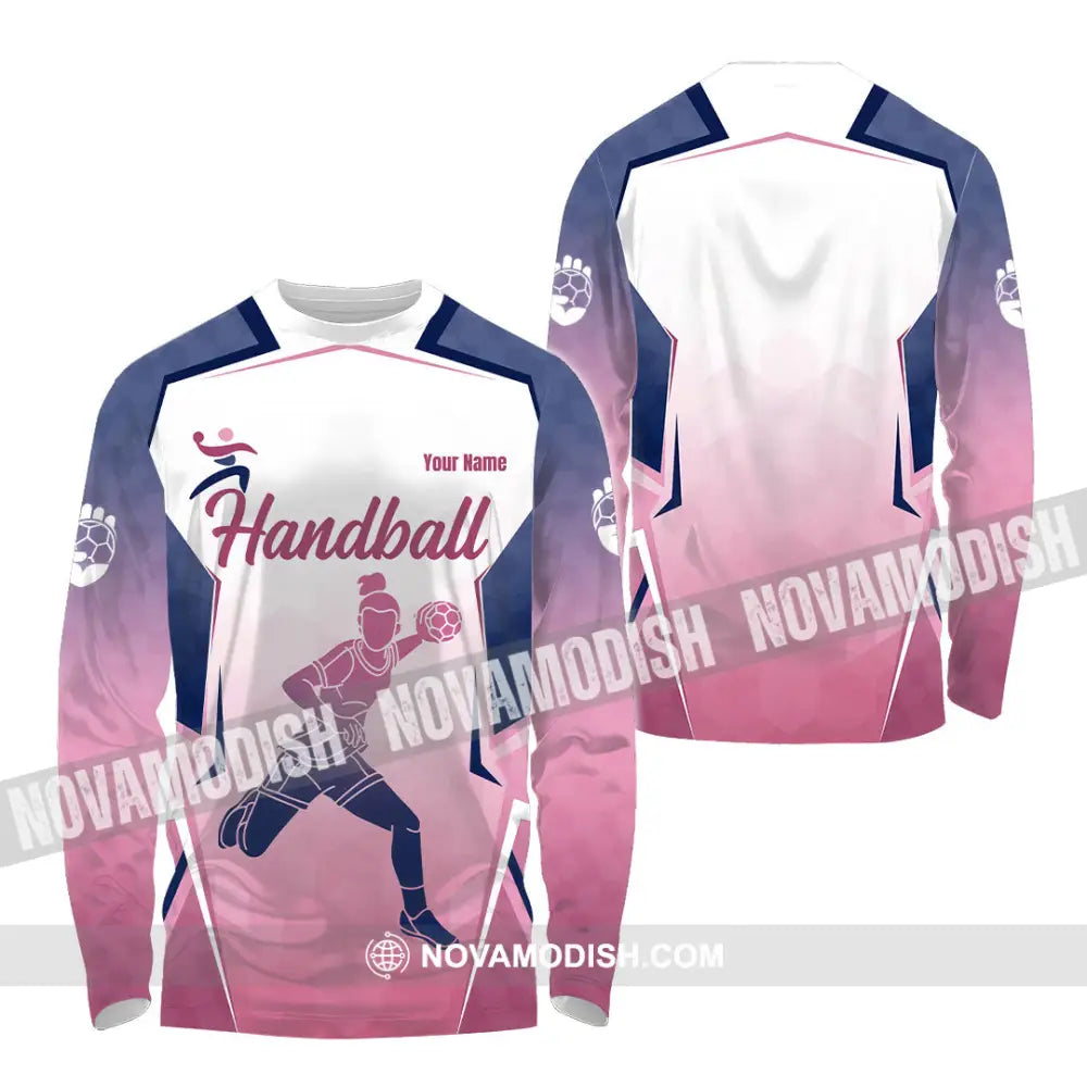 Women Shirt - Custom Handball 3D Shirt - Long Sleeve Shirt / S - T-shirt