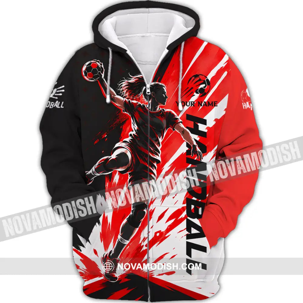 Women Shirt - Custom Handball Shirt - Zipper Hoodie / S - T-shirt