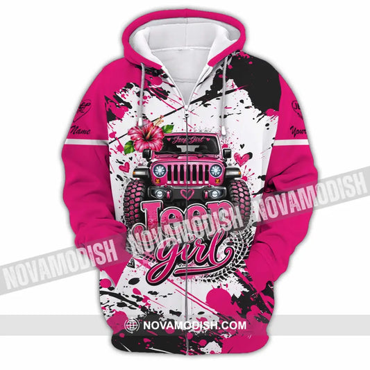 Women Shirt - Custom Jeep Girl Shirt - Zipper Hoodie / S - T-shirt