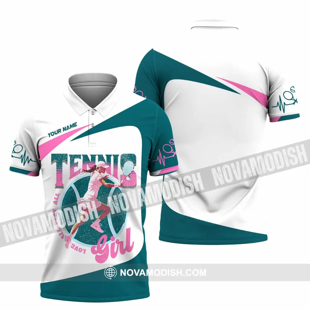Women Shirt - Custom Love All Play All Tennis Lover Shirt Polo Shirt / S T-shirt