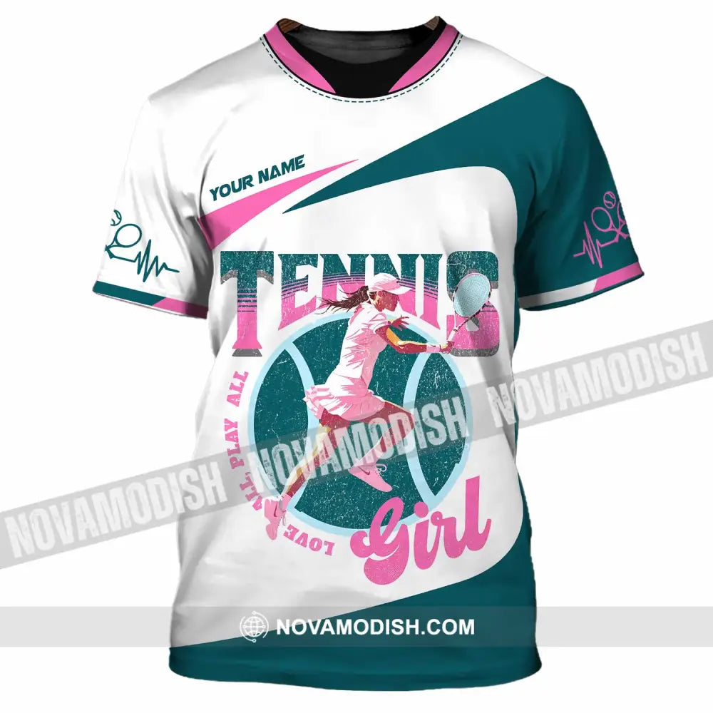 Women Shirt - Custom Love All Play All Tennis Lover Shirt T-Shirt / S T-shirt