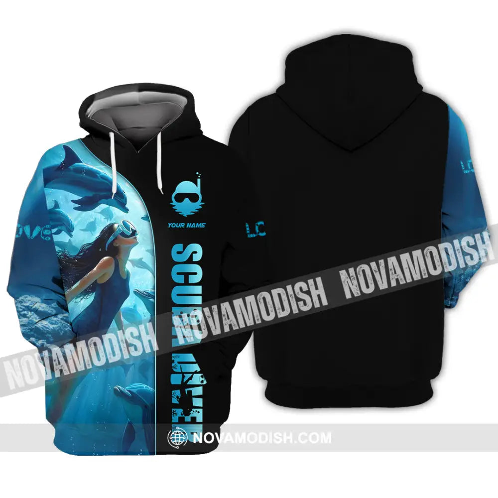 Women Shirt - Custom Love Scuba Diving Shirt For Diver Hoodie / S T-shirt