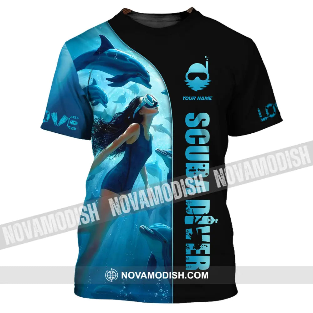 Women Shirt - Custom Love Scuba Diving Shirt For Diver T-Shirt / S T-shirt