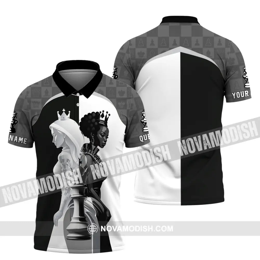 Women Shirt - Custom Queen Of Chess Shirt Polo Shirt / S T-shirt