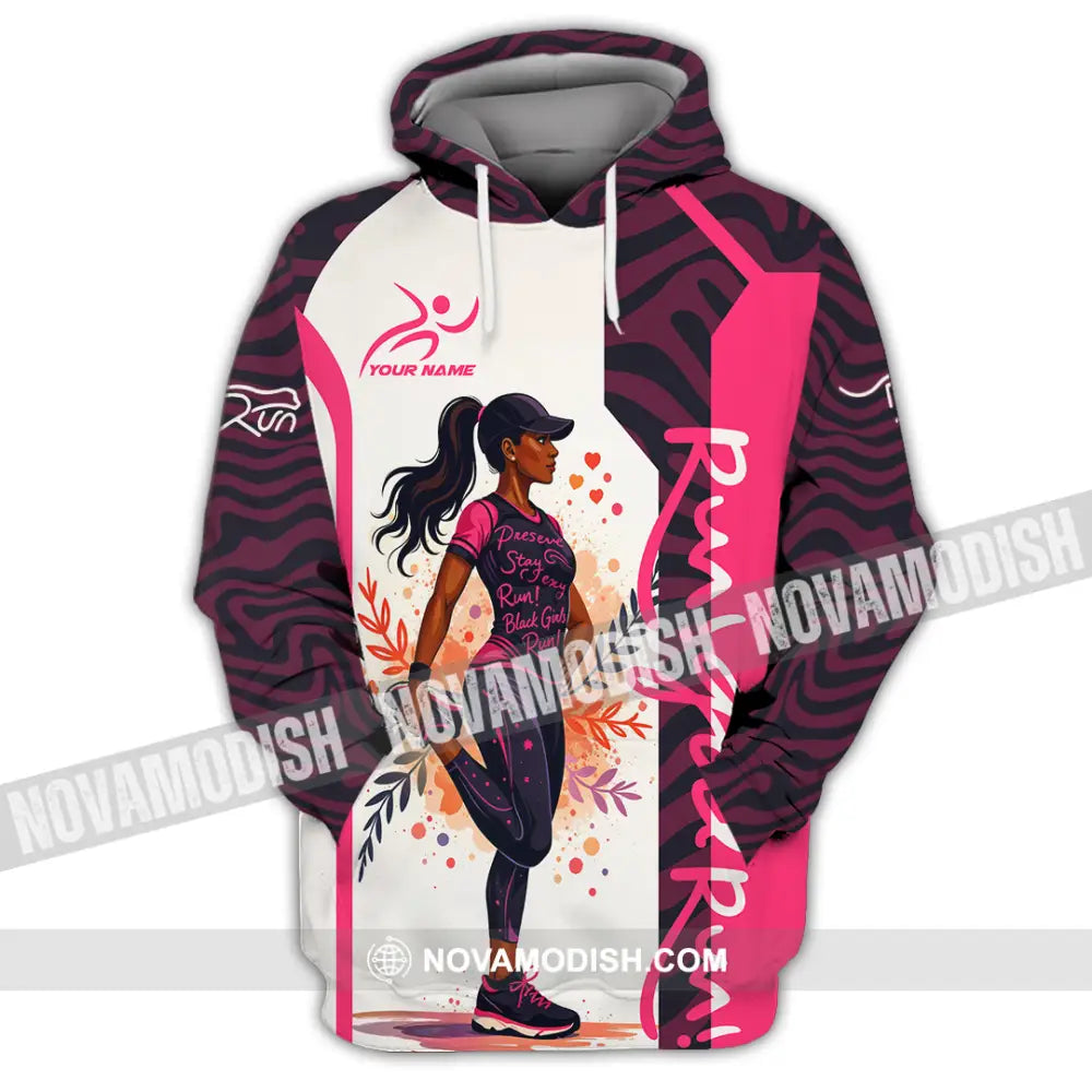 Women Shirt - Custom Run Girl Run 3D Shirt Hoodie / S T-shirt