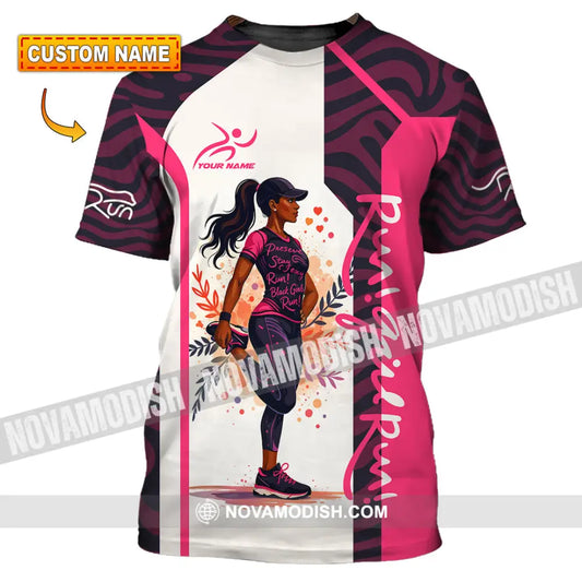 Women Shirt - Custom Run Girl Run 3D Shirt T-shirt