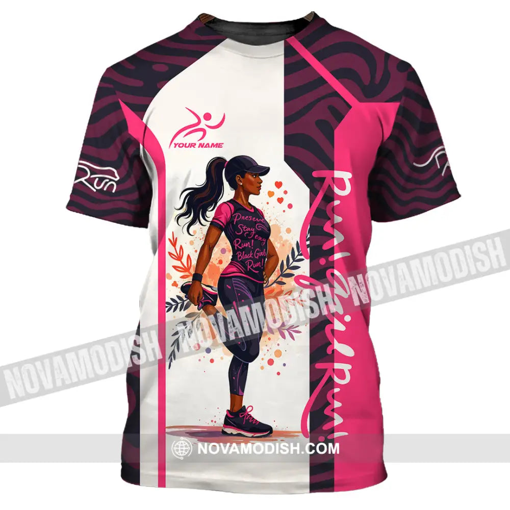 Women Shirt - Custom Run Girl Run 3D Shirt T-Shirt / S T-shirt