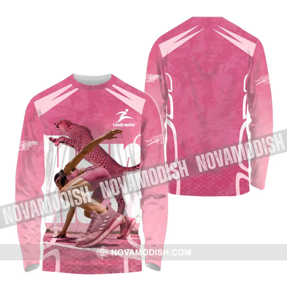 Women Shirt - Custom Running Shirt - Long Sleeve Shirt / S - T-shirt