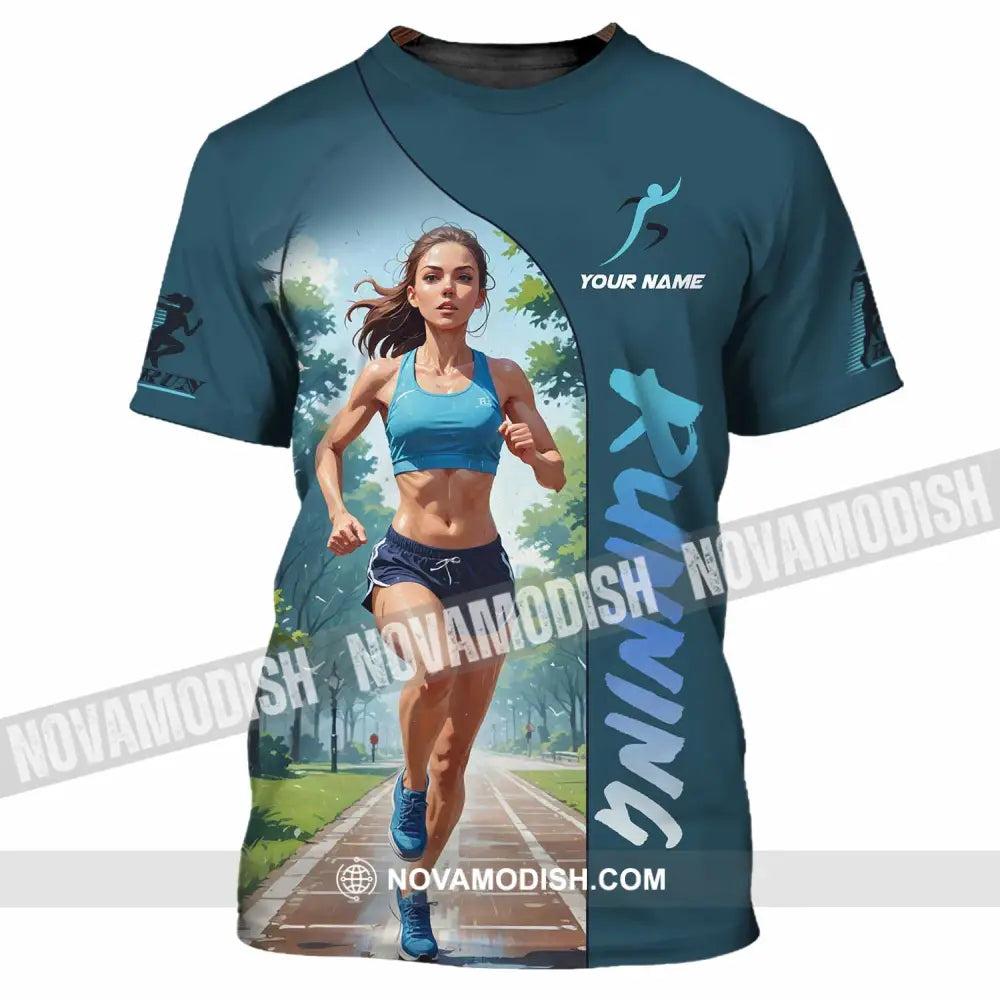 Women Shirt - Custom Running Woman Runner Sporty Shirt T-Shirt / S T-shirt