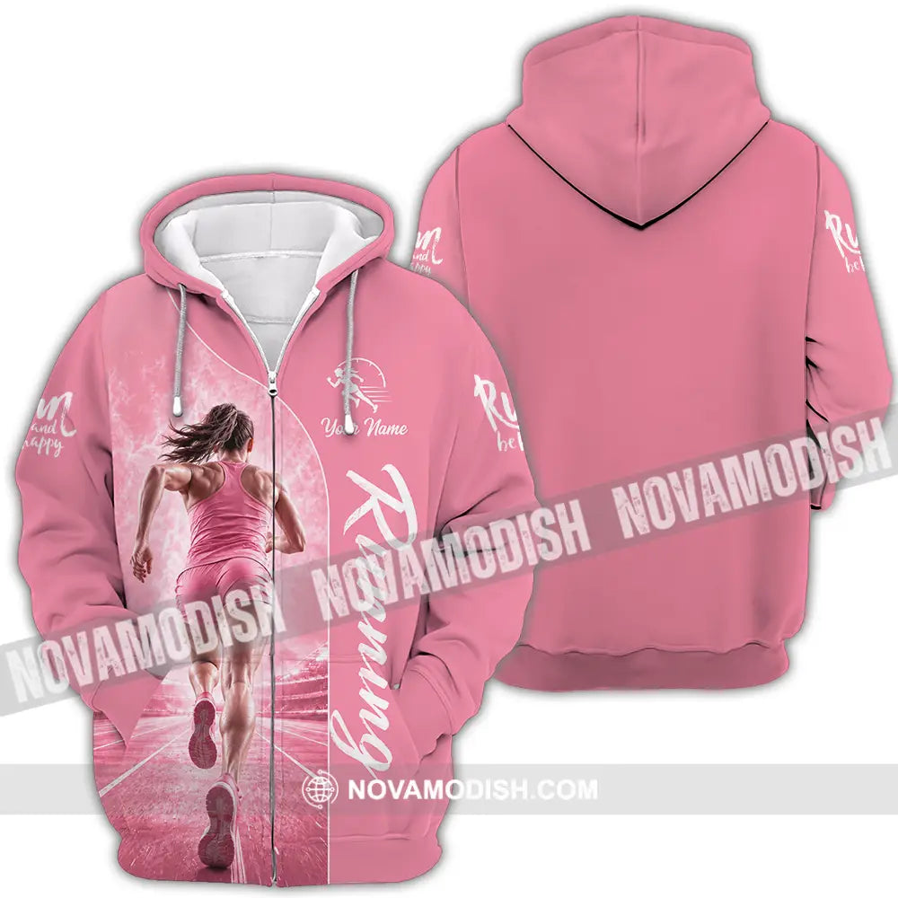 Women Shirt - Custom Running Shirt - Zipper Hoodie / S - T-shirt