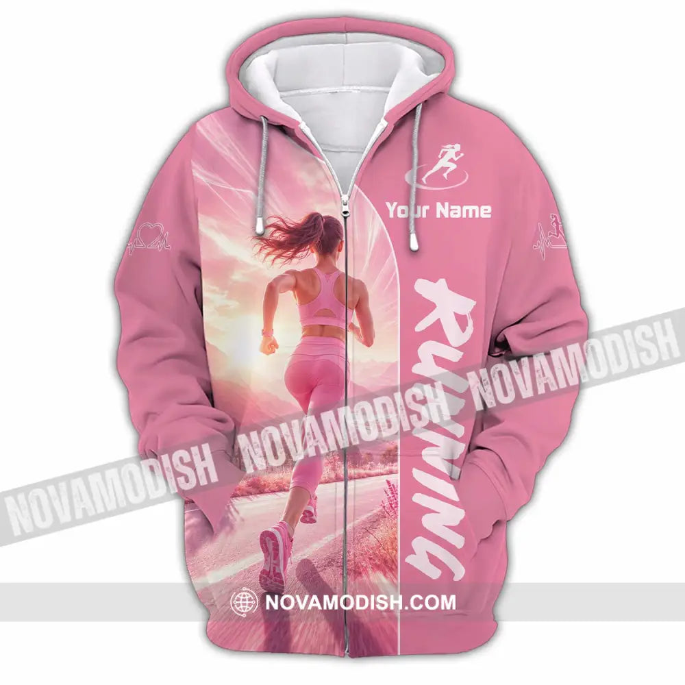 Women Shirt - Custom Running Shirt - Zipper Hoodie / S - T-shirt