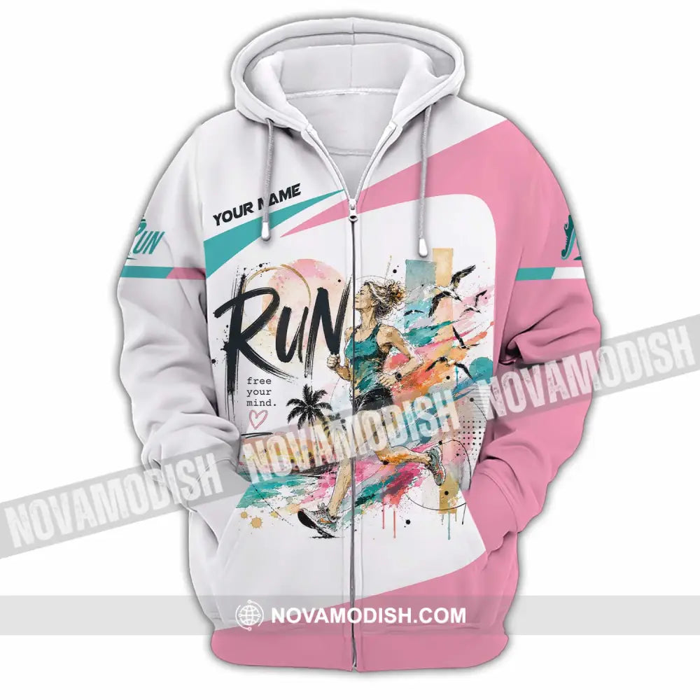 Women Shirt - Custom Running Shirt - Zipper Hoodie / S - T-shirt