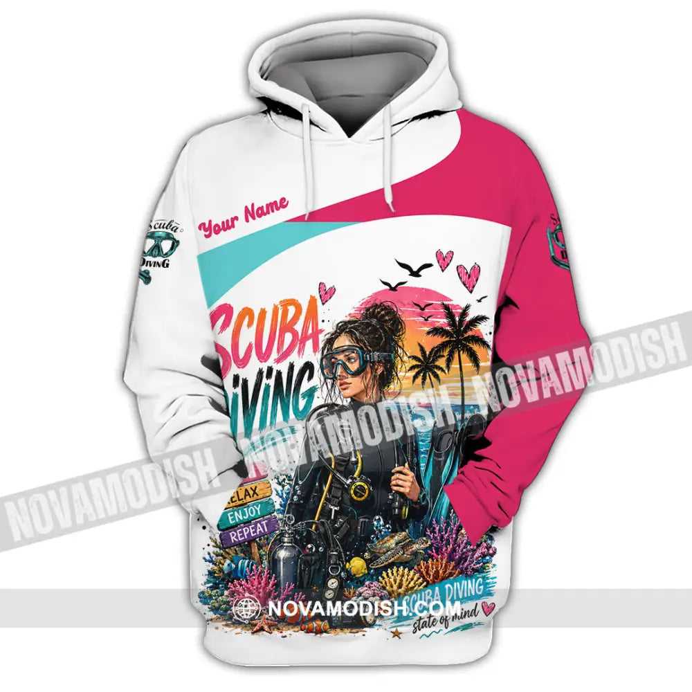 Women Shirt - Custom Scuba Diving Shirt - Hoodie / S - T-shirt