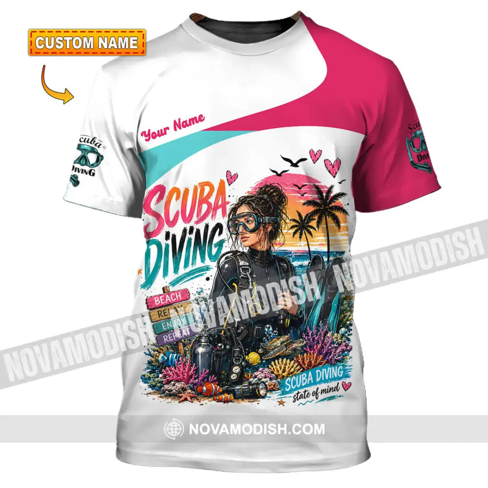 Women Shirt - Custom Scuba Diving Shirt - T-shirt