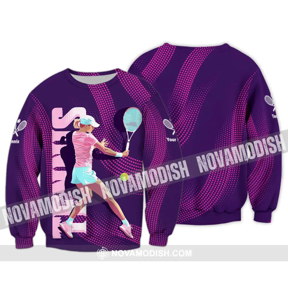 Women Shirt - Custom Tennis 3D Shirt Long Sleeve / S T-shirt