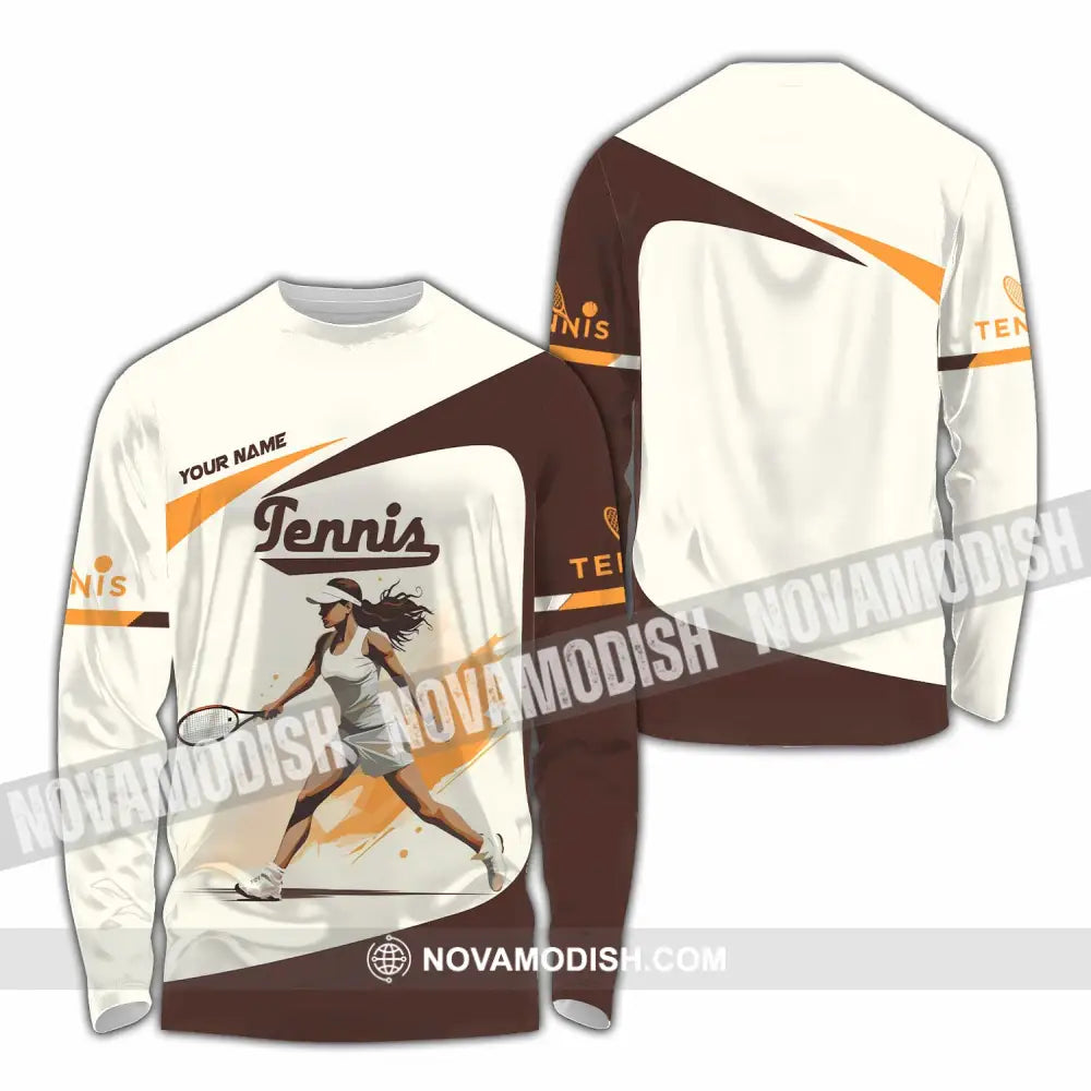 Women Shirt - Custom Tennis Shirt Long Sleeve Shirt / S T-shirt