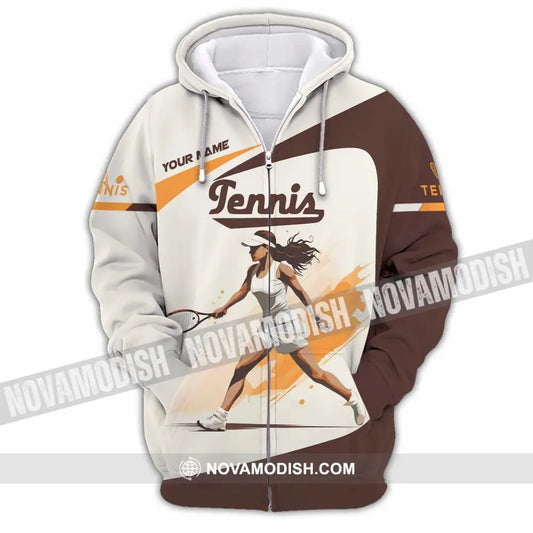 Women Shirt - Custom Tennis Shirt Zipper Hoodie / S T-shirt
