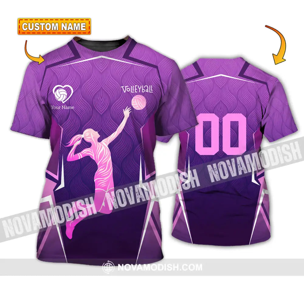 Women Shirt - Custom Volleyball 3D Shirt - T-shirt