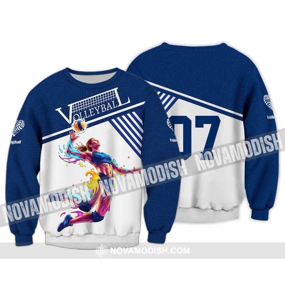 Women Shirt - Custom Volleyball Player Sport Shirt Long Sleeve / S T-shirt