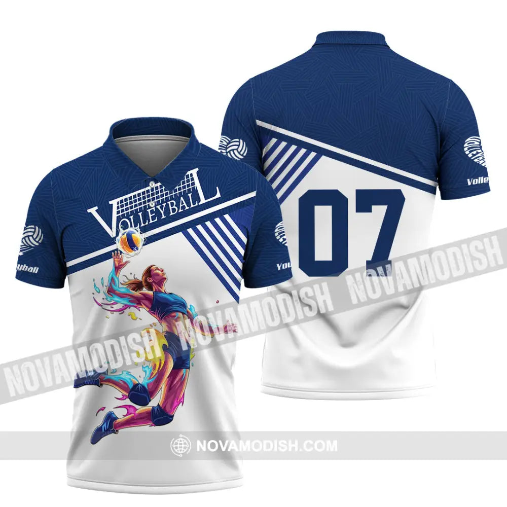 Women Shirt - Custom Volleyball Player Sport Shirt Polo Shirt / S T-shirt