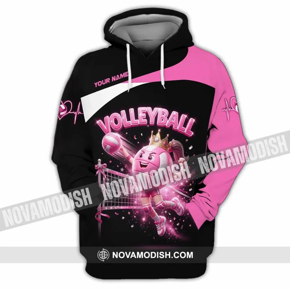 Women Shirt - Custom Volleyball Queen Shirt - Hoodie / S - T-shirt
