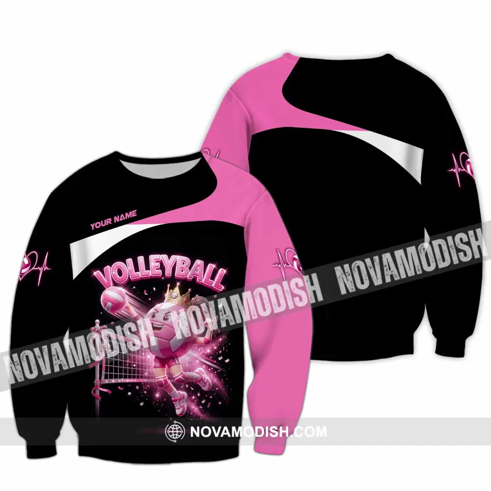 Women Shirt - Custom Volleyball Queen Shirt - Long Sleeve / S - T-shirt
