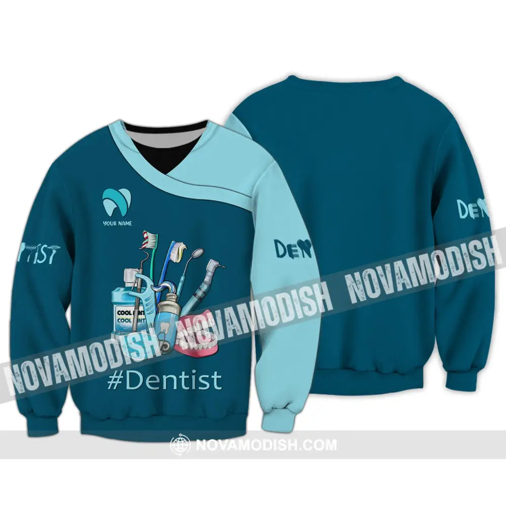 Women Shirt Dental Dentist Hoodie Sportwear Long Sleeve / S T-Shirt