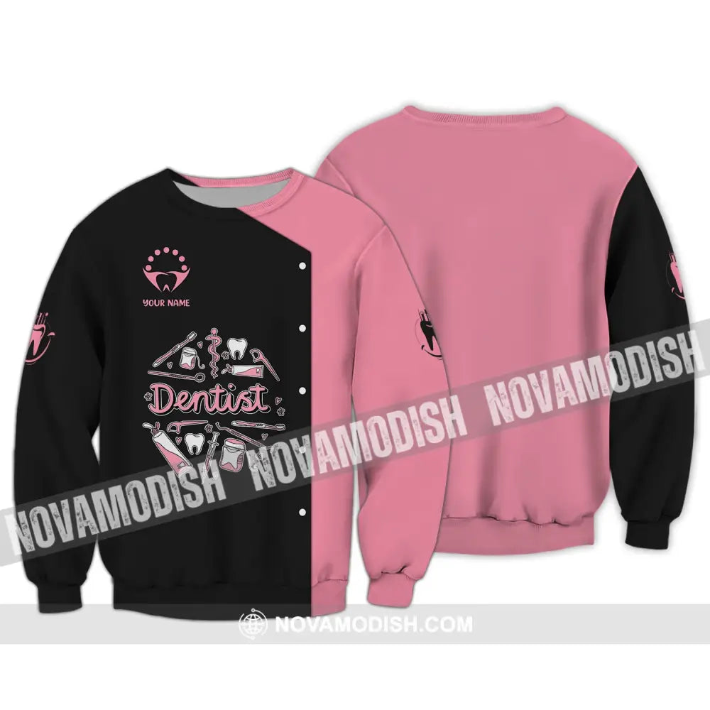 Women Shirt Dental Dentist Hoodie Sportwear Long Sleeve / S T-Shirt