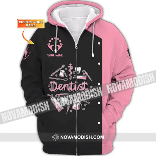 Women Shirt Dental Dentist Hoodie Sportwear Zipper / S T-Shirt