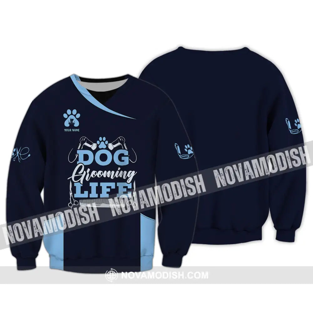 Women Shirt Groomer Life Hoodie Sportwear Long Sleeve / S T-Shirt