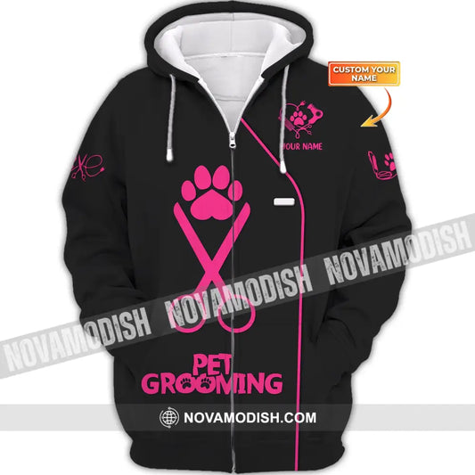 Women Shirt Groomer Life Hoodie Sportwear Zipper / S T-Shirt