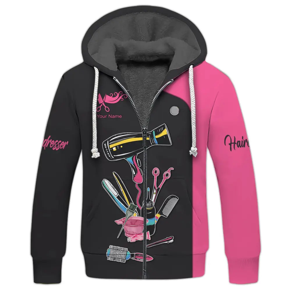 Women Shirt Hair Stylist Hairdresser Hoodie Sportwear T-Shirt