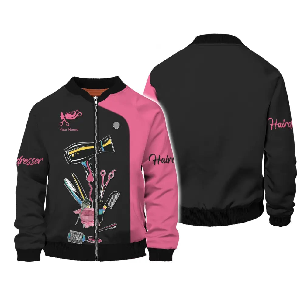 Women Shirt Hair Stylist Hairdresser Hoodie Sportwear T-Shirt